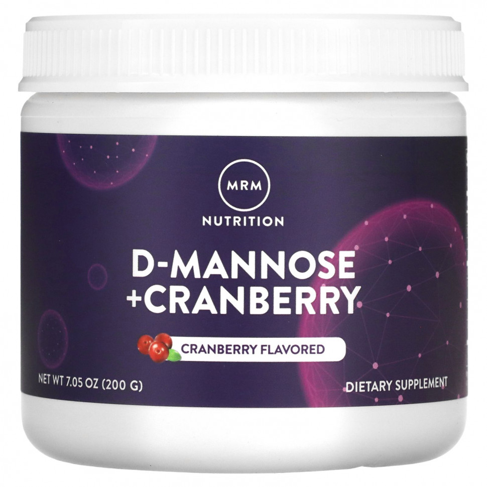 MRM Nutrition, D-Mannose + Cranberry, Cranberry, 7.05 oz (200 g)  4080