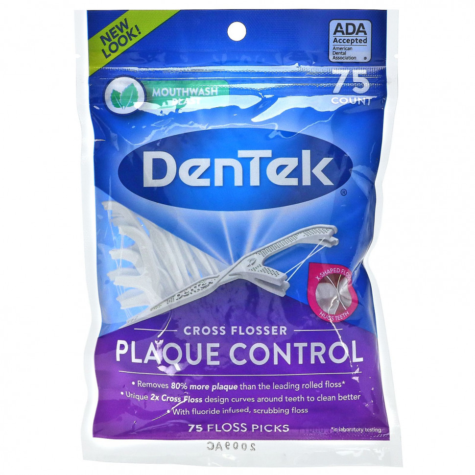 DenTek, Cross Flosser Plaque Control,    , 75   750