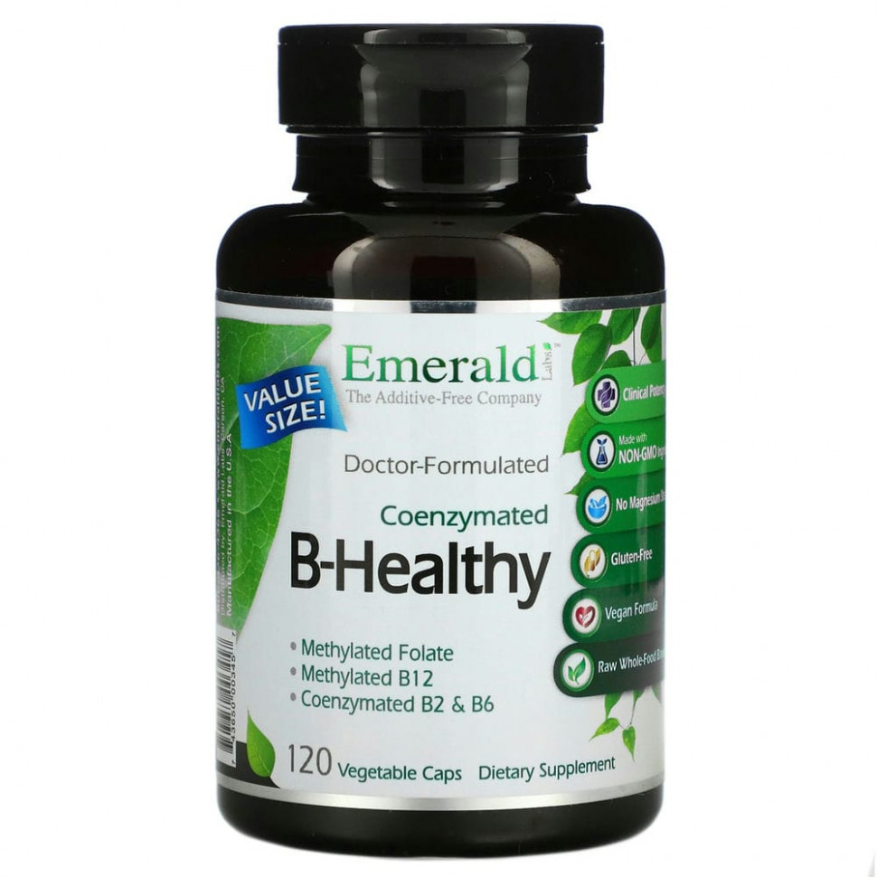 Emerald Laboratories, Coenzymated B-Healthy, 120    7130
