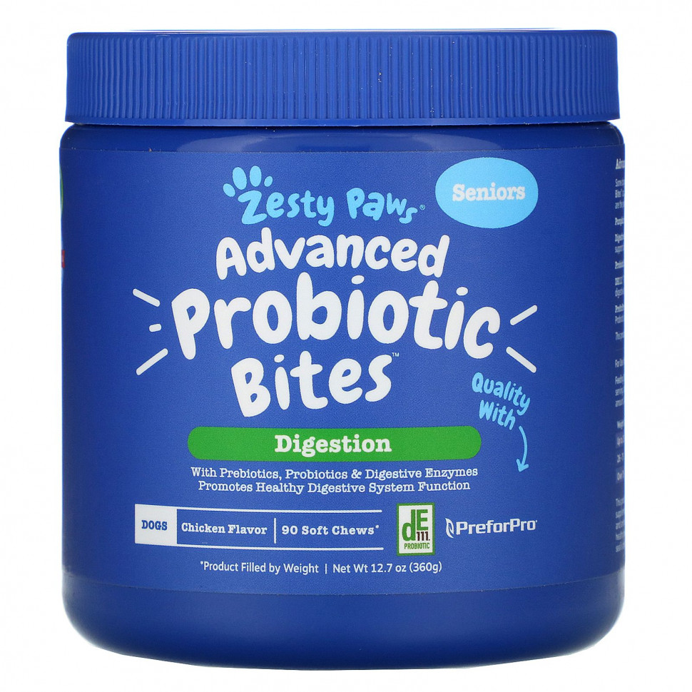 Zesty Paws, Advanced Probiotic Bites  , ,  ,  , 90   , 12,7  (360 )  5490