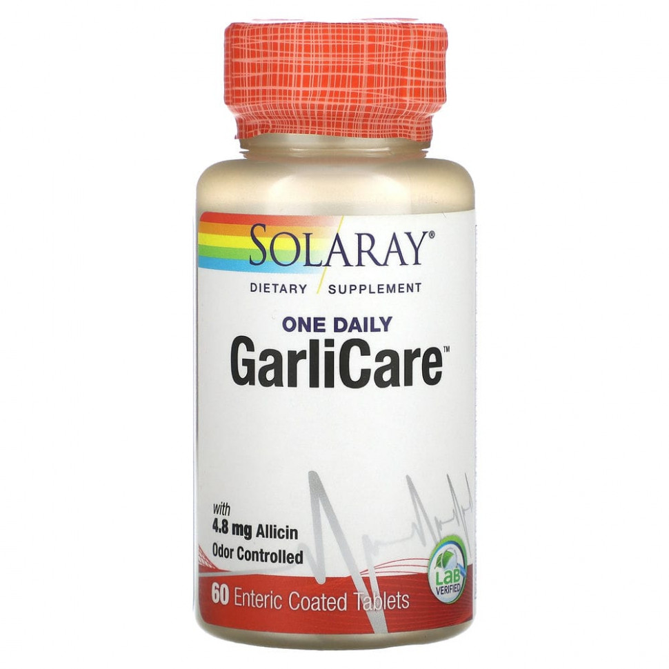 Solaray, One Daily GarliCare, 60 ,     1570