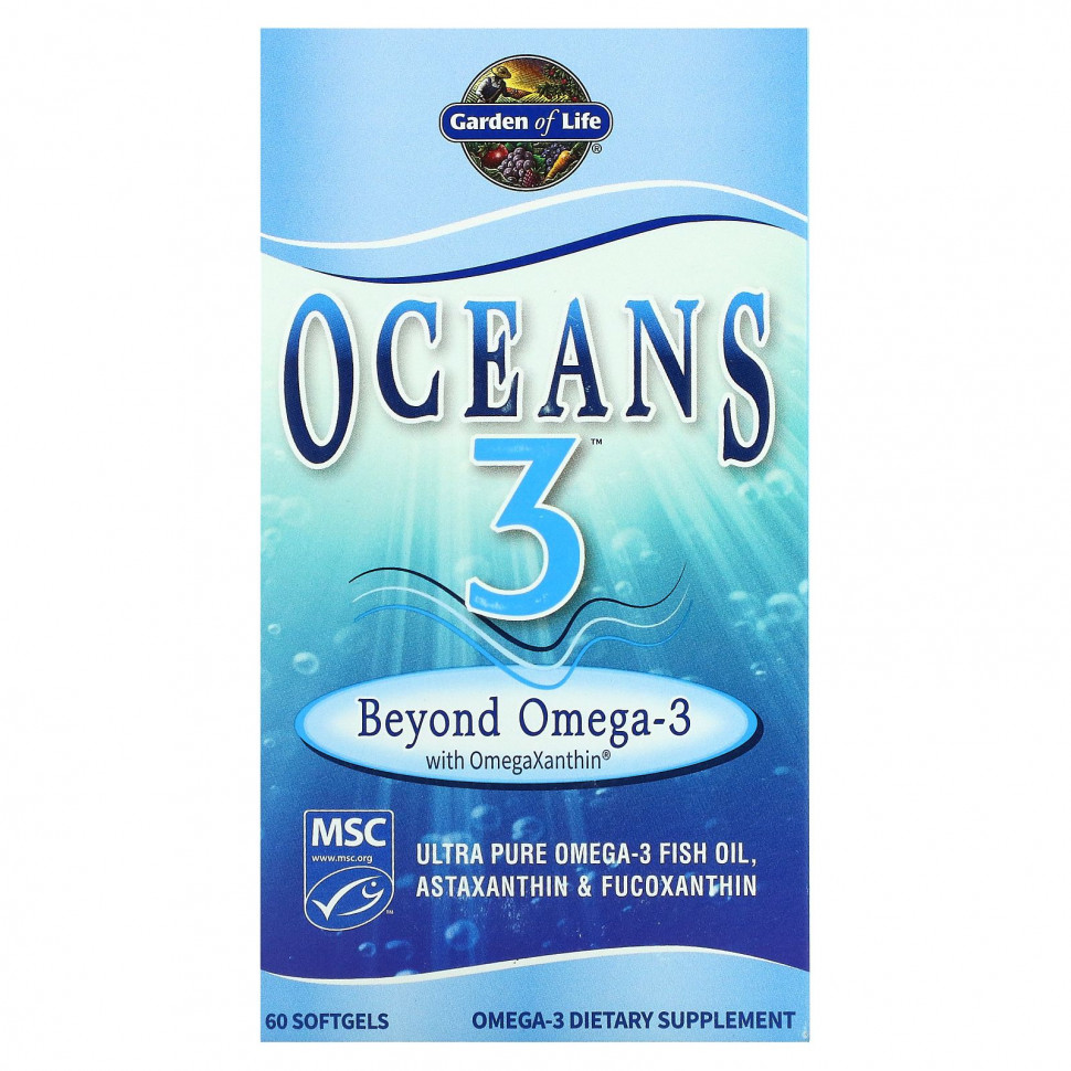 Garden of Life, Oceans 3, Beyond Omega-3  -, 60    5140