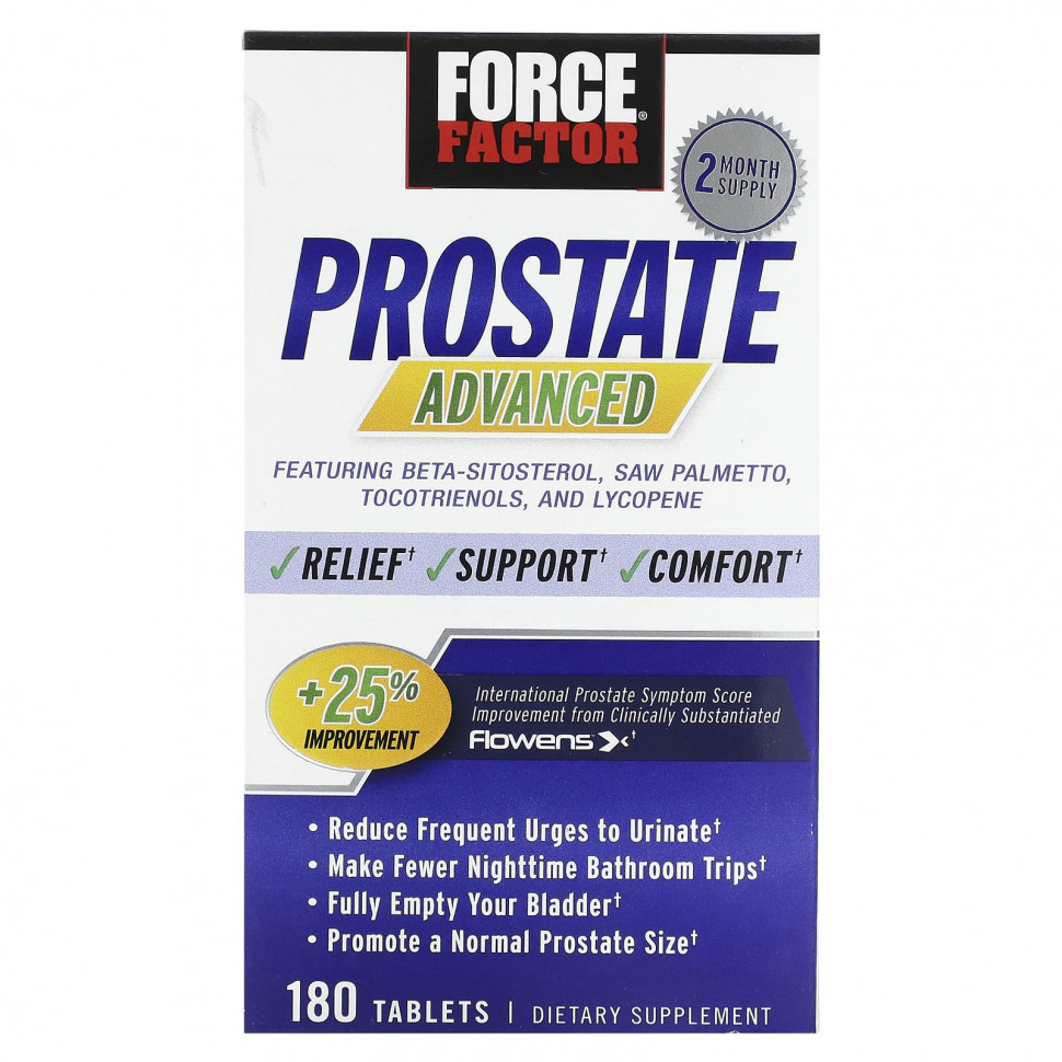 Force Factor, Prostate Advanced, 180   7150