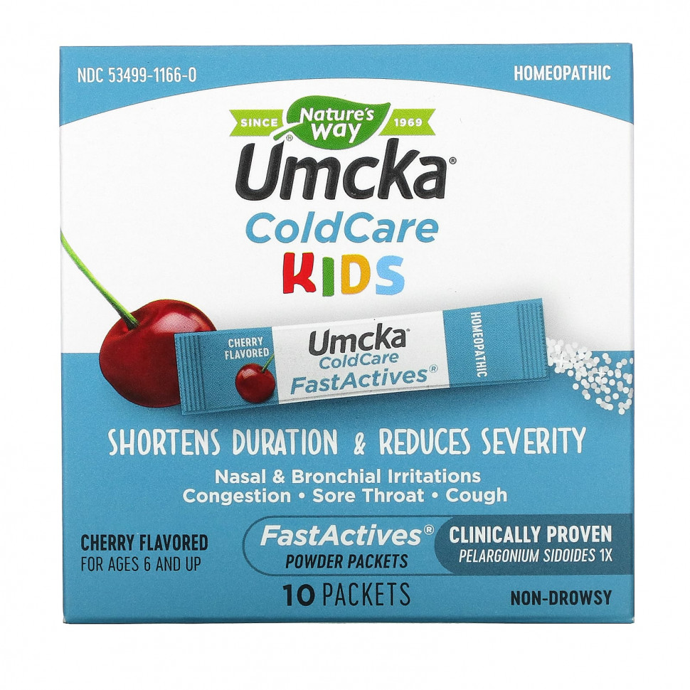 Nature's Way, Umcka, ColdCare Kids, FastActives,    6 ,   , 10     2130