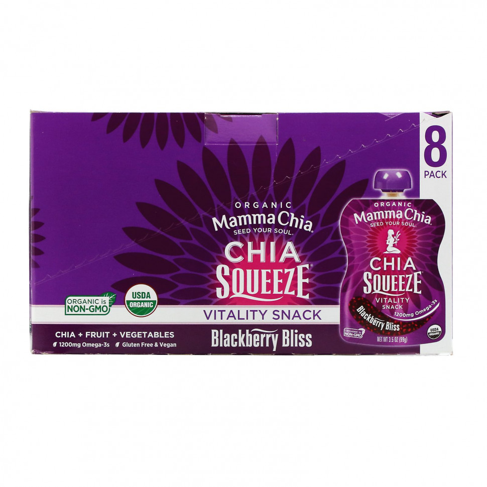 Mamma Chia, Organic Chia Squeeze, Vitality Snack, , 8 , 99  (3,5 )  3680