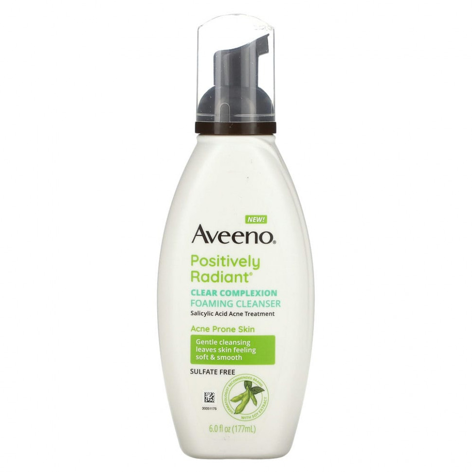 Aveeno, Active Naturals, Clear Complexion, Foaming Cleanser, 6 fl oz  2460