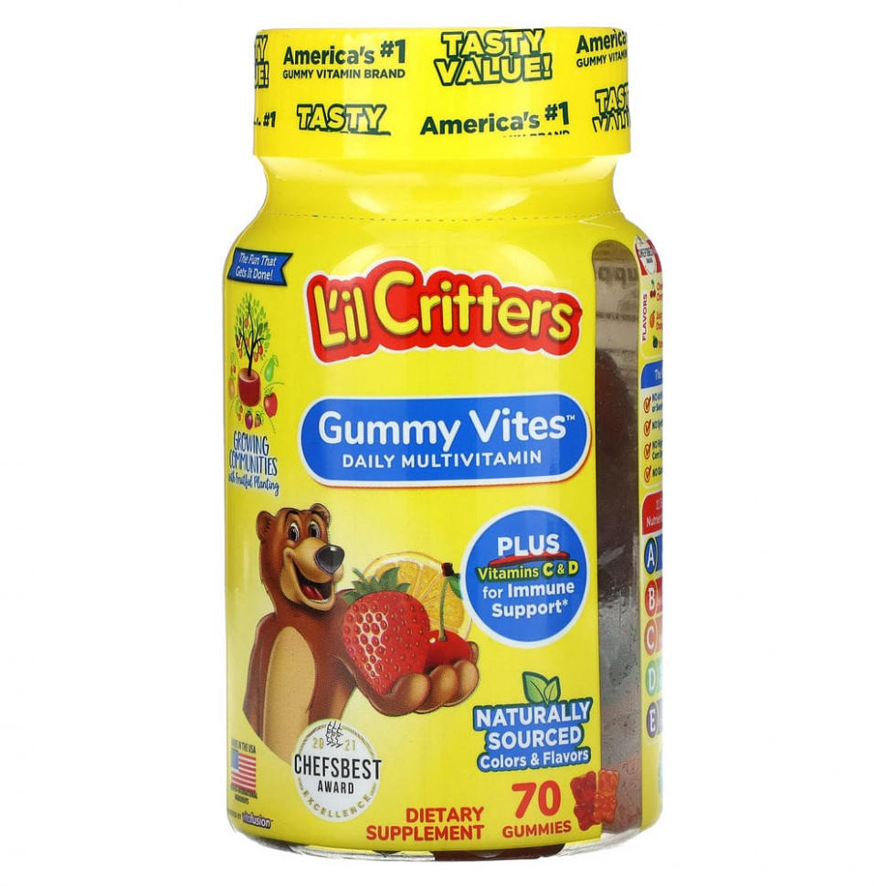 L'il Critters, Gummy Vites,   , 70    1580