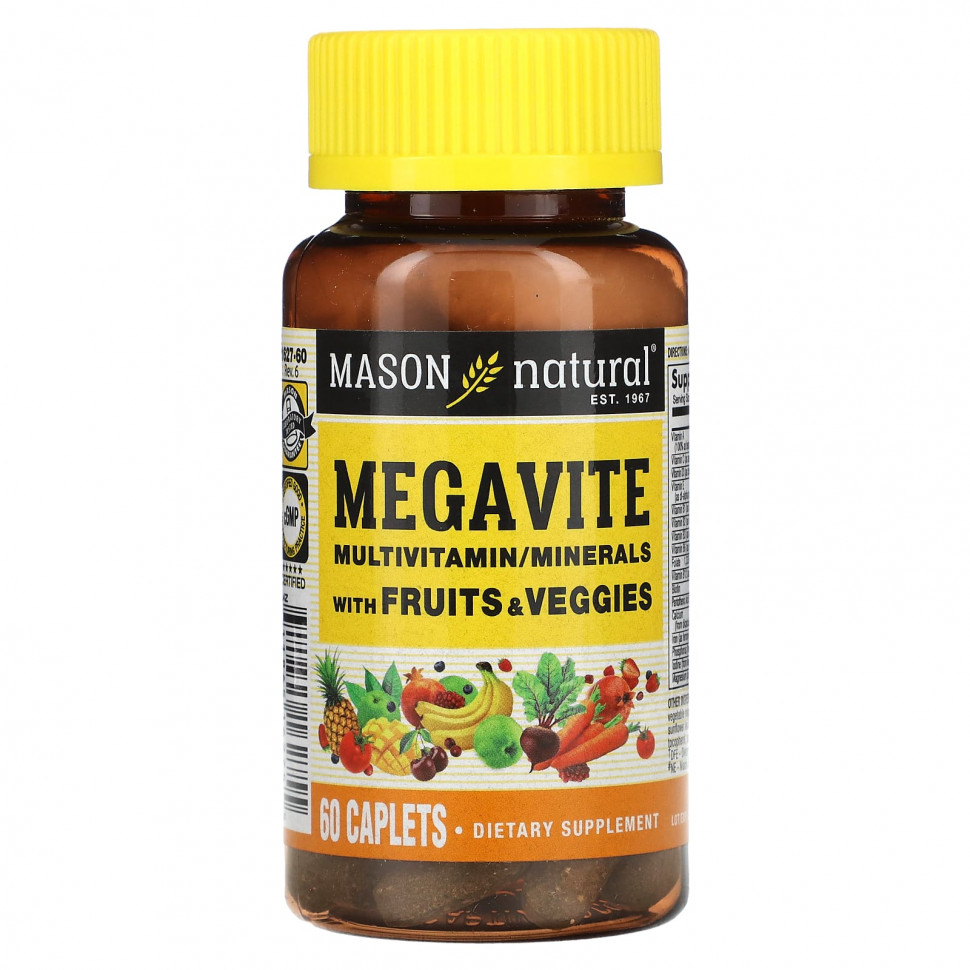  IHerb () Mason Natural, Megavite, Multivitamin & Minerals, 60 Caplets, ,    2240 