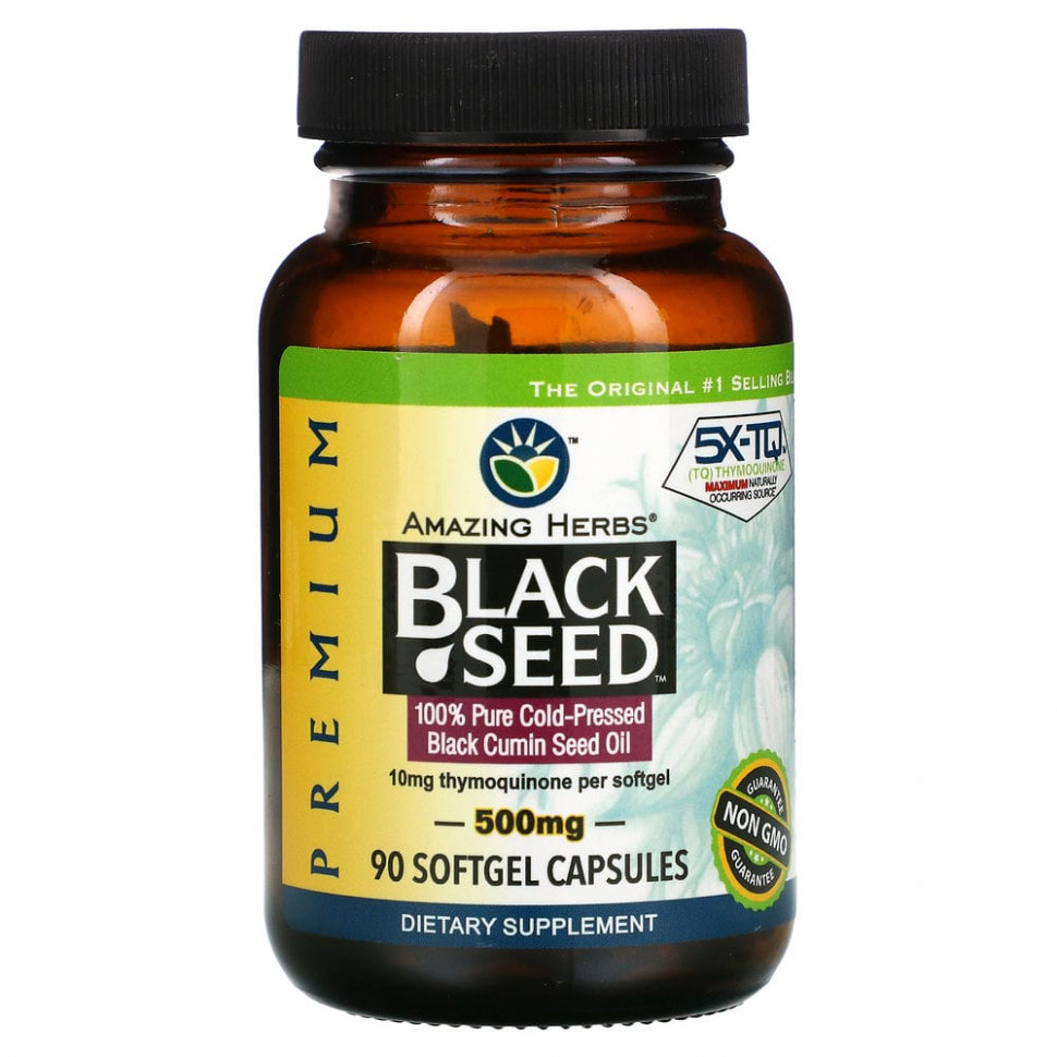 Amazing Herbs, Black Seed, 500 , 90    4960