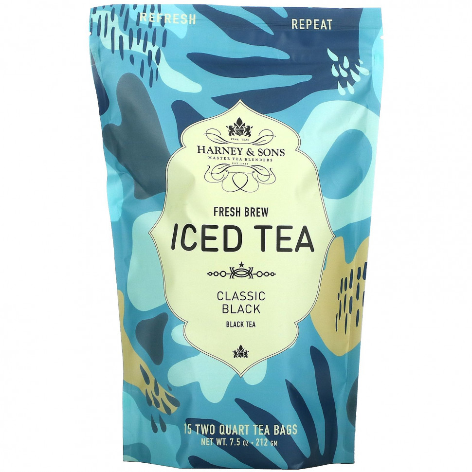 Harney & Sons, Fresh Brew Iced Tea, Classic Black Tea, 7.5 oz (212 g)  4900