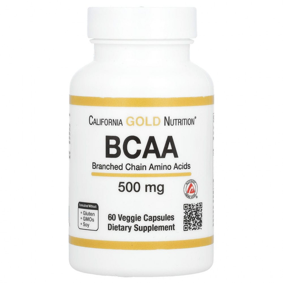  IHerb () California Gold Nutrition, BCAA,     AjiPure, 500 , 60  , ,    1090 