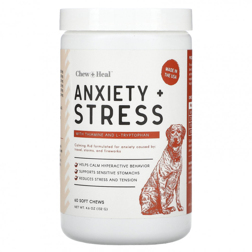 Chew + Heal, Anxiety + Stress,  , 60  , 132  (4,6 )  3660