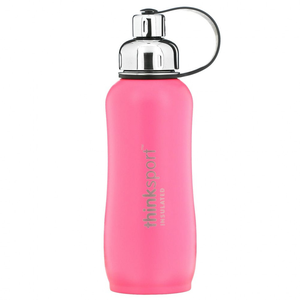 Think, Thinksport , Insulated Sports Bottle, Dark Pink, 25 oz (750ml)  4580