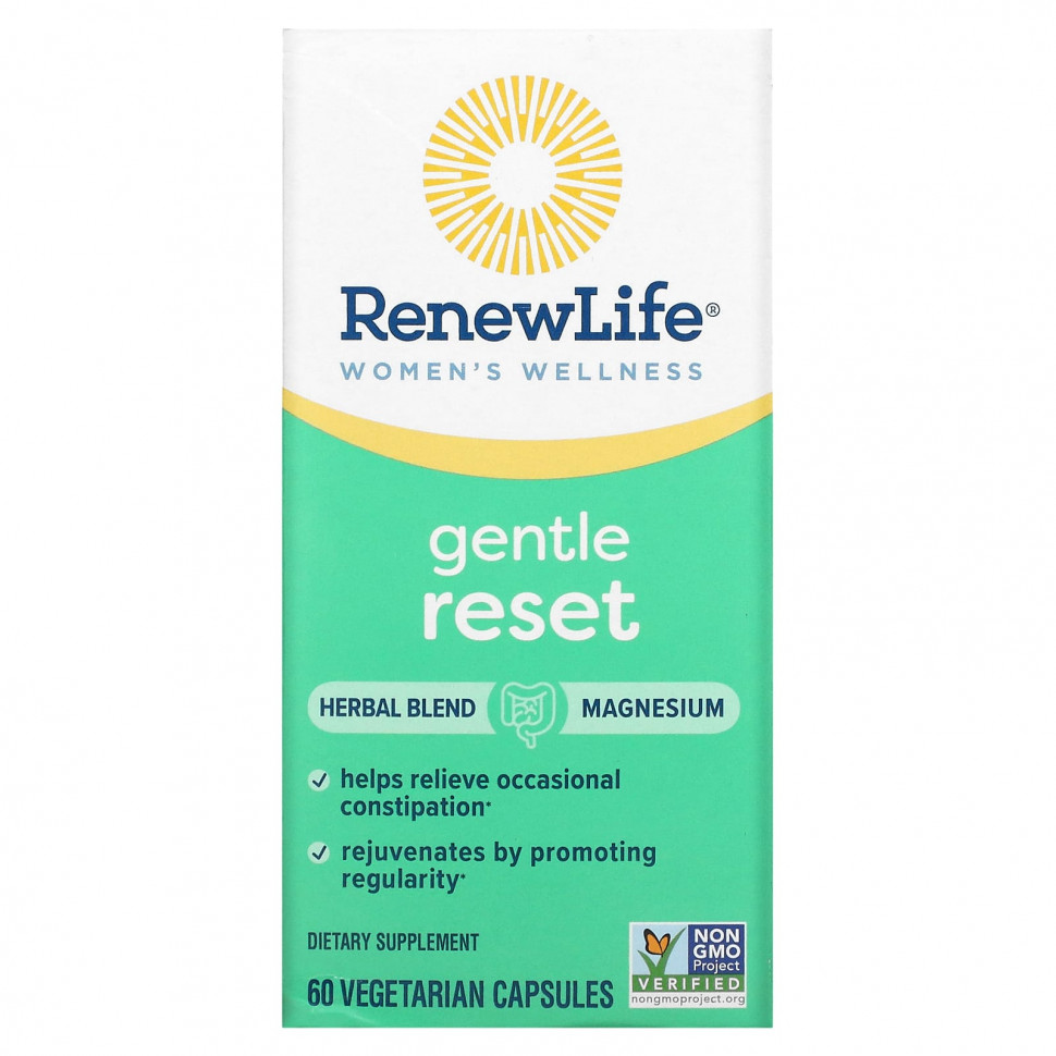 Renew Life, Women's Wellness, Gentle Reset , 60 Vegetarian Capsules  3870