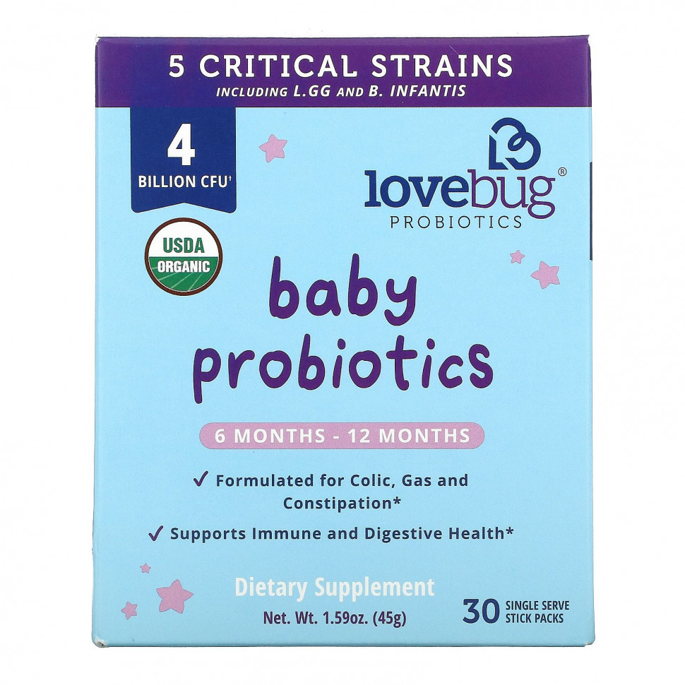 LoveBug Probiotics,  ,    6  12 , 4  , 30    4220