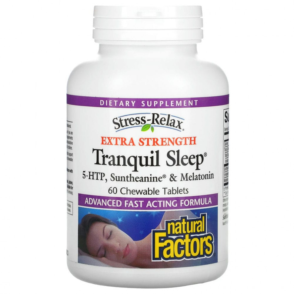 Natural Factors, Stress-Relax, Tranquil Sleep,  , 60    5310