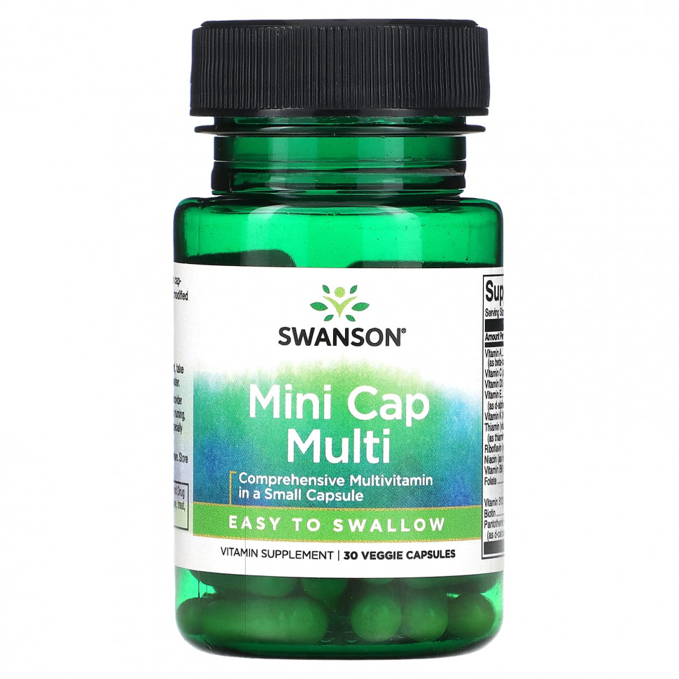  IHerb () Swanson, Mini Cap Multi, 30  , ,    1220 