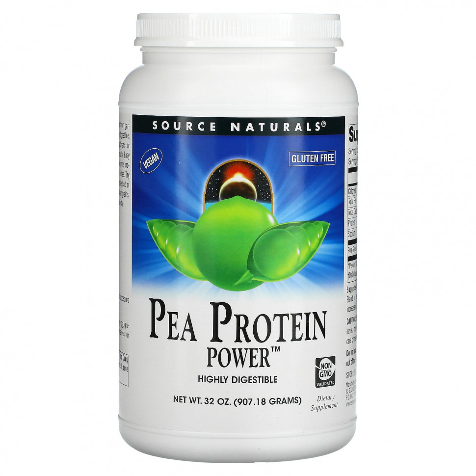 Source Naturals, Pea Protein Power,  , 907,18  (32 )  5590