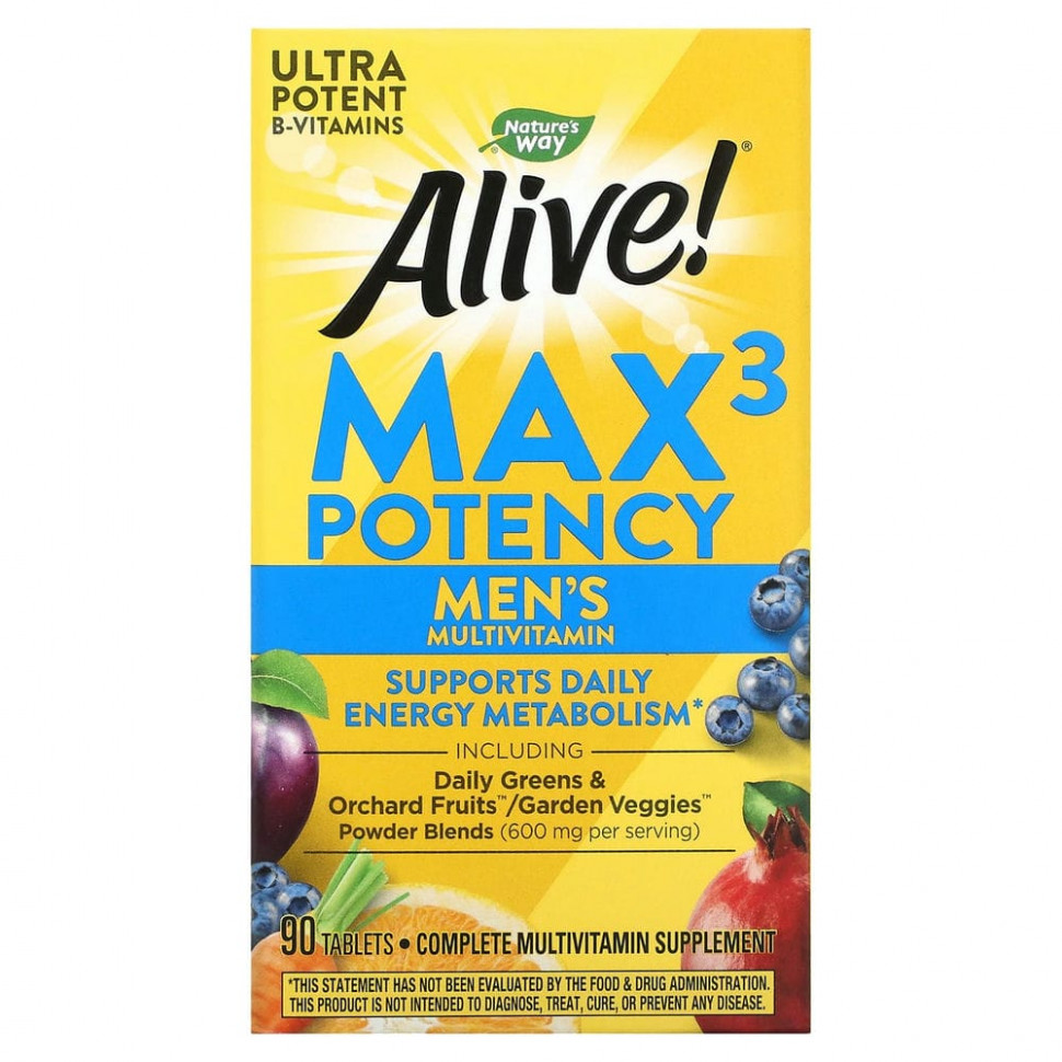 Nature's Way, Alive! Max3 Potency,   , 90   4810