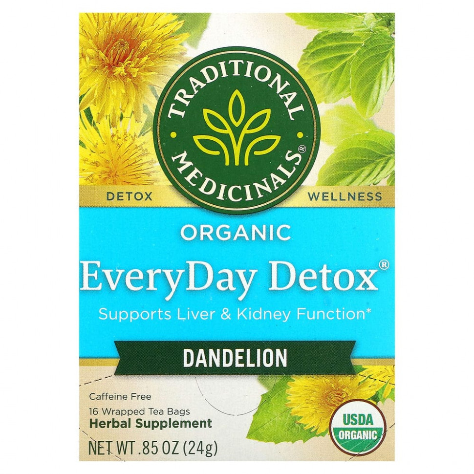 Traditional Medicinals, Organic EveryDay Detox, ,  , 16    , 24  (0,85 )  1210