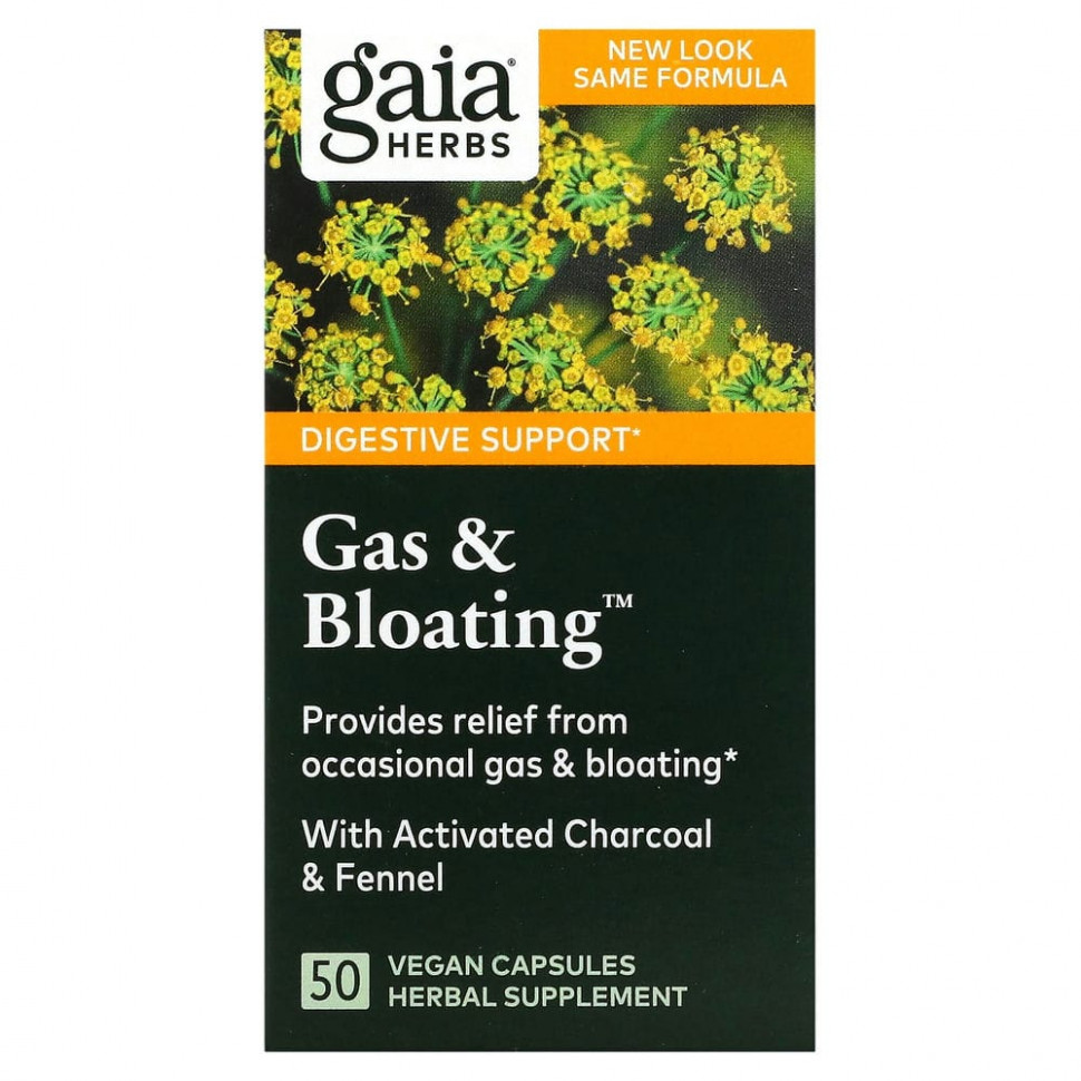 Gaia Herbs, Gas & Bloating, 50    4400