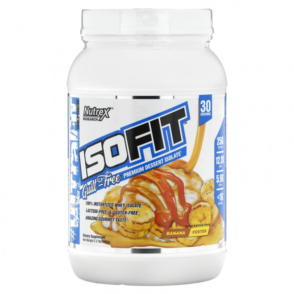 Nutrex Research, Isofit, Banana Foster, 990  (2,2 )  7720