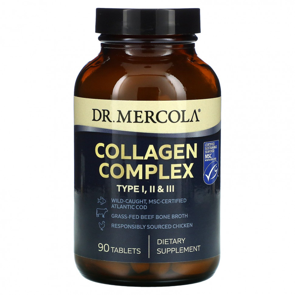 Dr. Mercola, Collagen Complex,  I, II  III, 90   8350