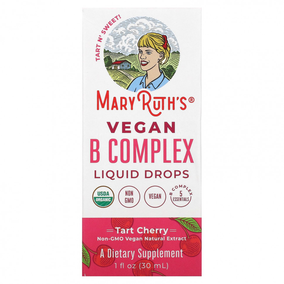 MaryRuth Organics, Vegan B Complex Liquid Drops, , 30  (1 . )  5020