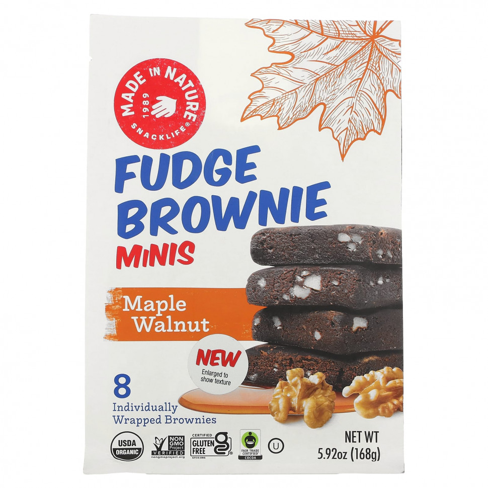 Made in Nature, Fundge Brownie Minis,  , 8 , 168  (5,92 )  1280