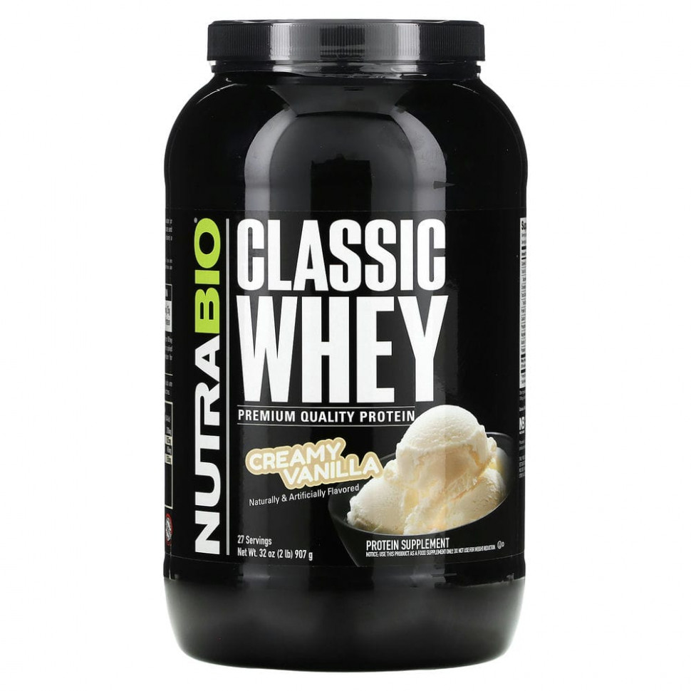 Nutrabio Labs, Classic Whey Protein,  , 907  (2 )  7340