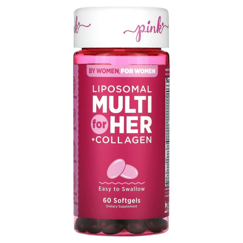 Pink, Liposomal Multi For Her + Collagen, 60    2990