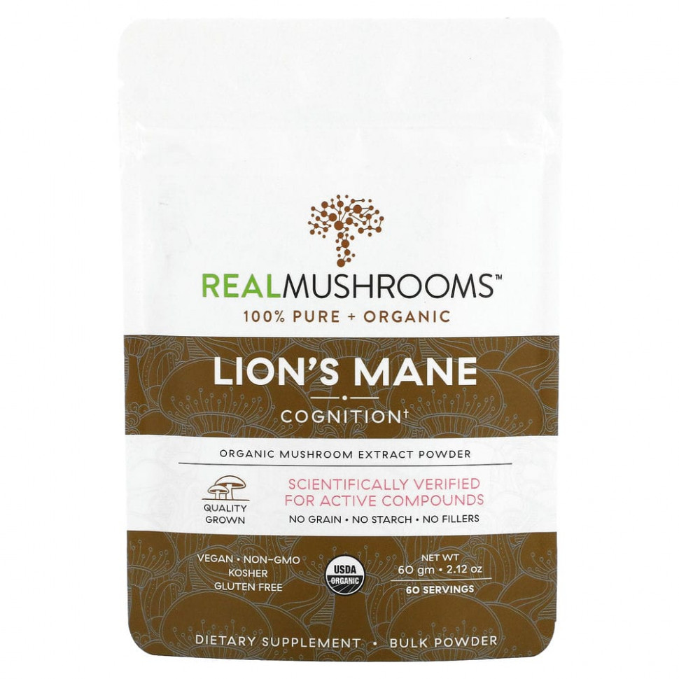 Real Mushrooms, Lion's Mane, Cognition,  , 60  (2,12 )  5050