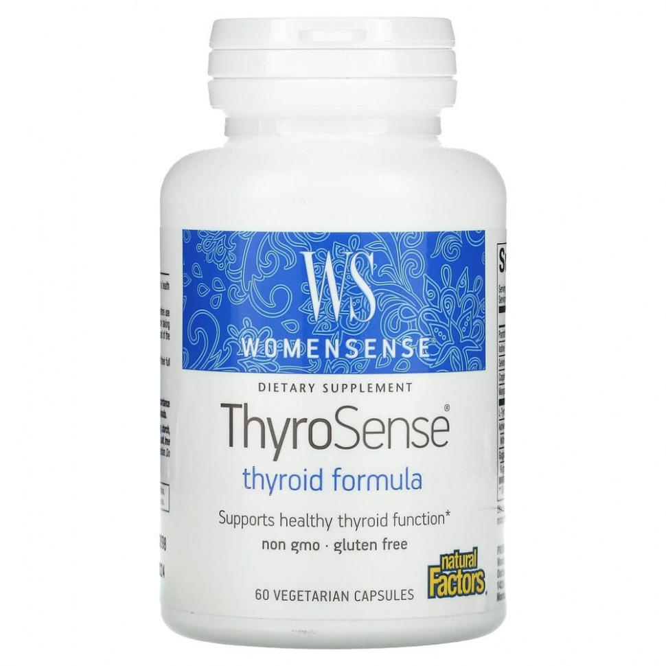 Natural Factors, WomenSense, ThyroSense,    , 60    2130