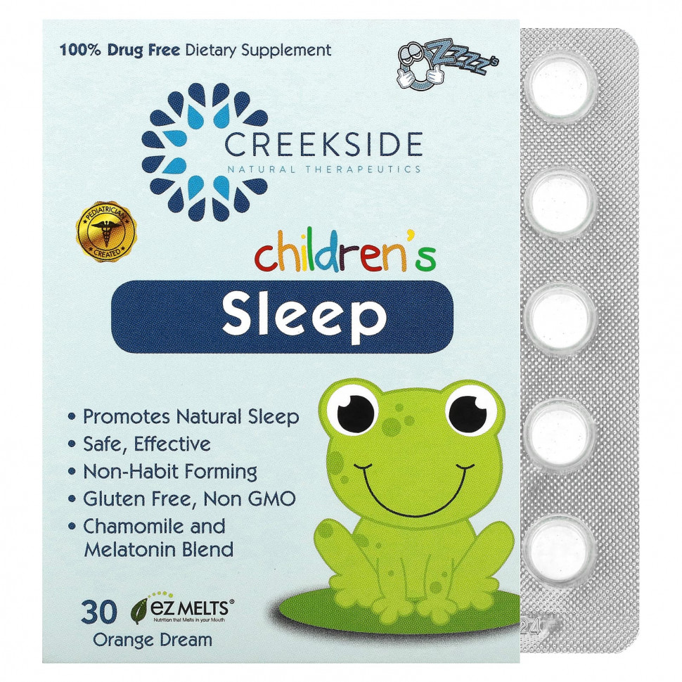 Creekside Natural Therapeutics, Children's Sleep, Orange Dream`` 30 EZ Melts  1600