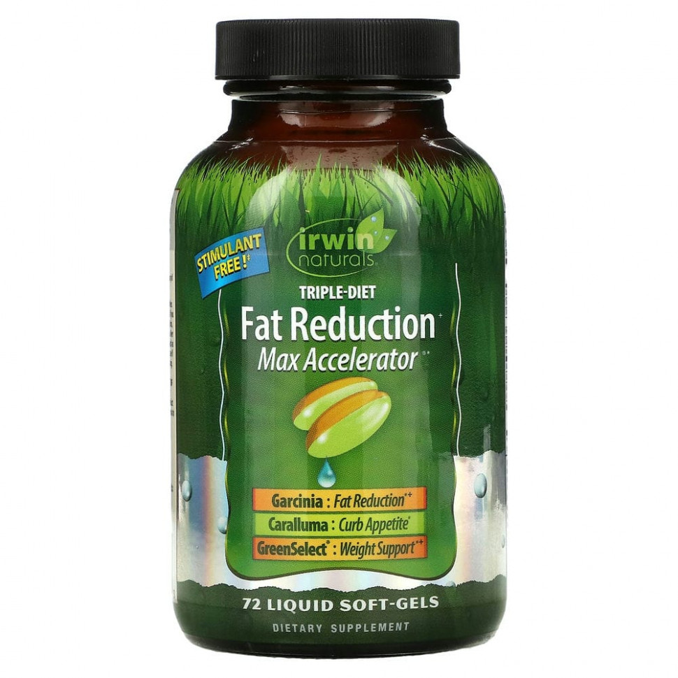 Irwin Naturals, Triple-Diet Fat Reduction + Max Accelerator, 72    5010