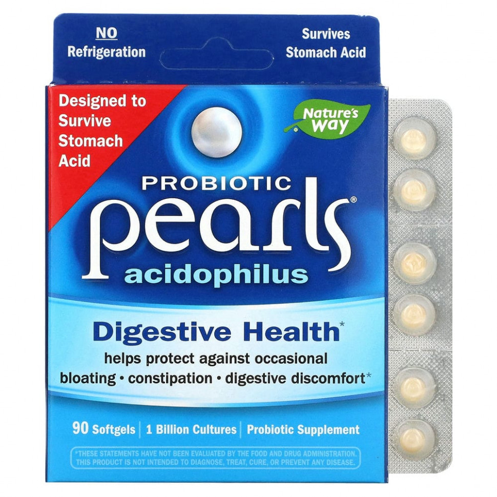 Nature's Way, Probiotic Pearls Acidophilus, 90     5710