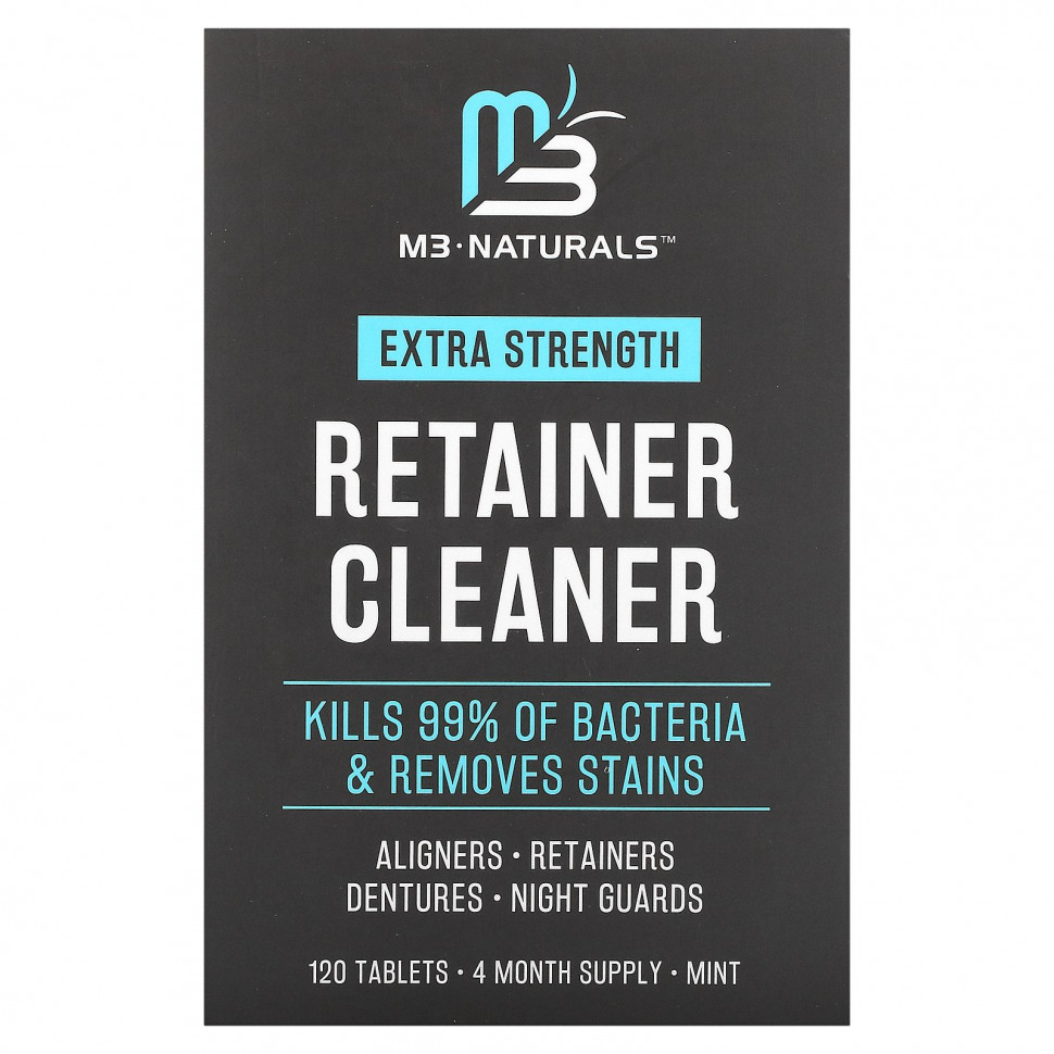 M3 Naturals, Retainer Cleaner, , 120   2460