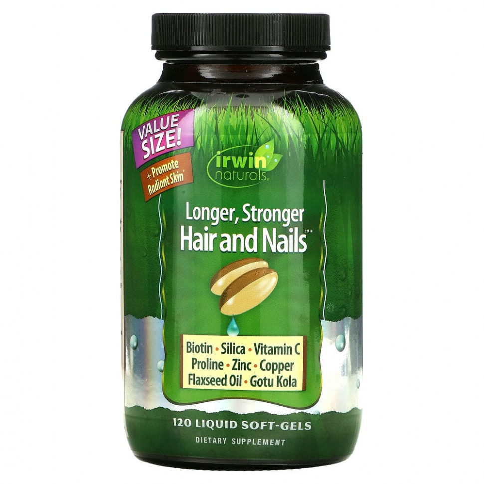 Irwin Naturals, Healthy Skin Hair Plus Nails, 120       4090