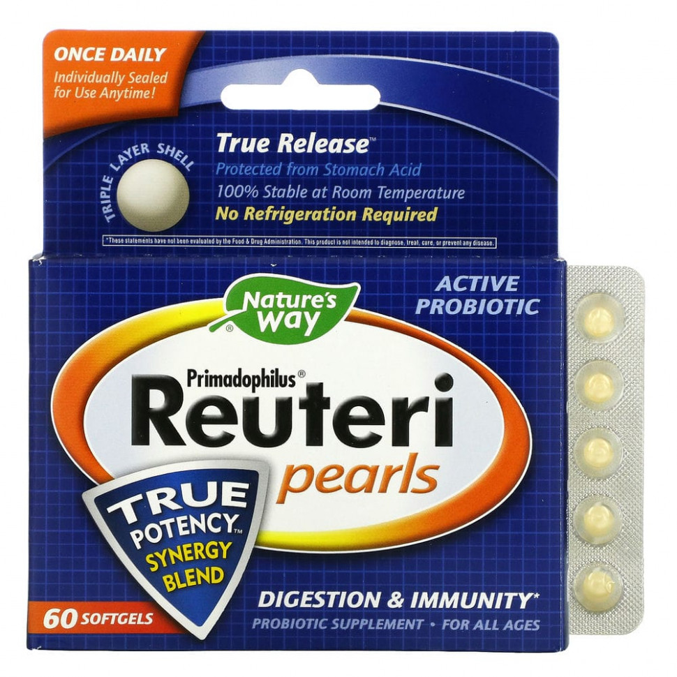 Nature's Way, Primadophilus Reuteri Pearls, 60   5340