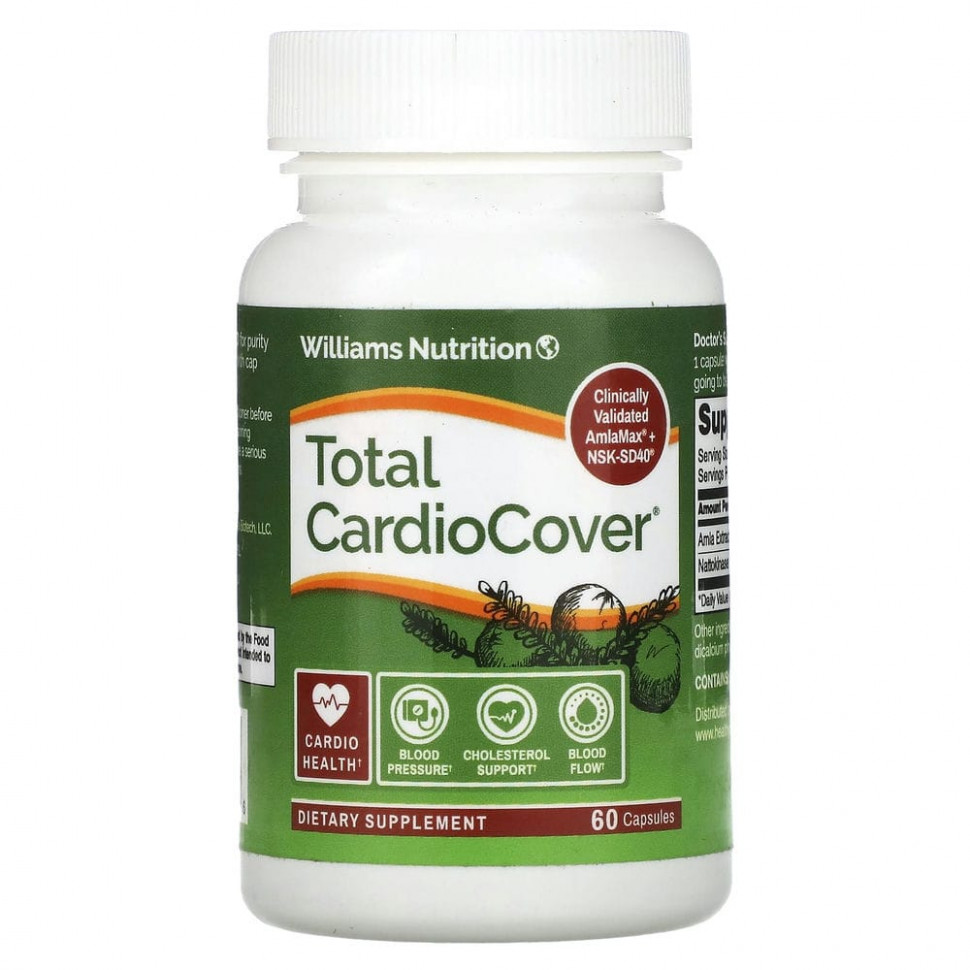 Williams Nutrition, Total CardioCover, 60   6060