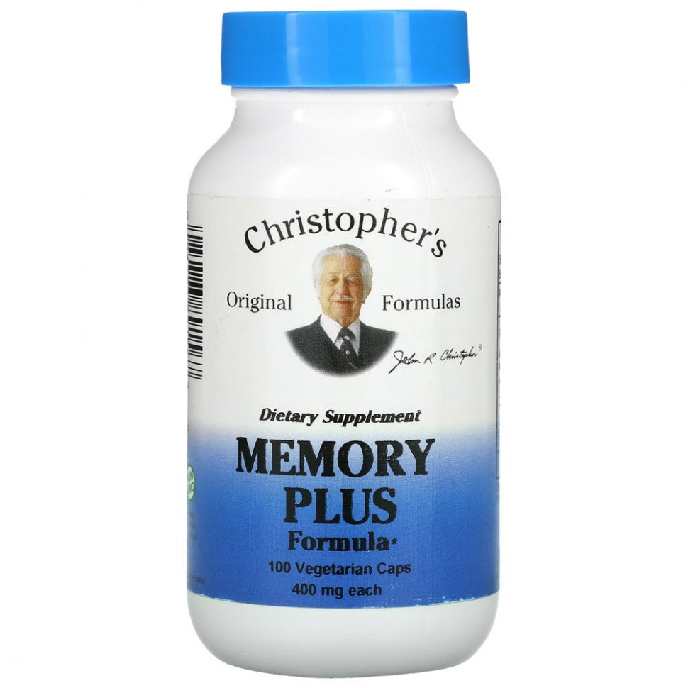 Christopher's Original Formulas, Memory Plus Formula, 450 mg, 100 Vegetarian Caps  3150