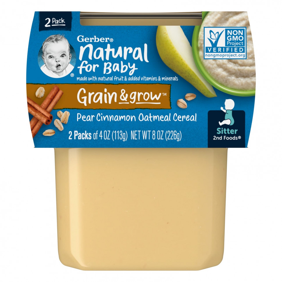  IHerb () Gerber, Natural for Baby, Grain & Grow, 2nd Foods,    , , 2   113  (4 ), ,    720 