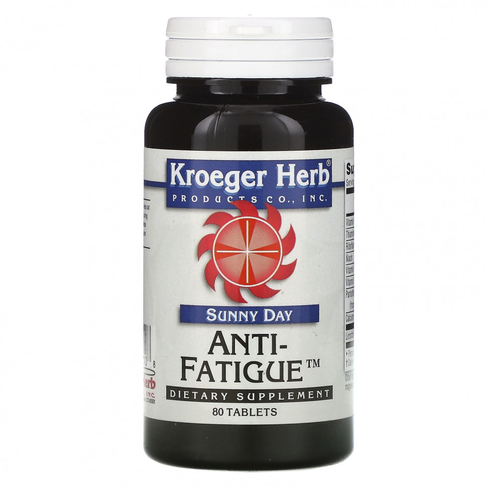 Kroeger Herb Co, Sunny Day, Anti-Fatigue,   , 80   3620