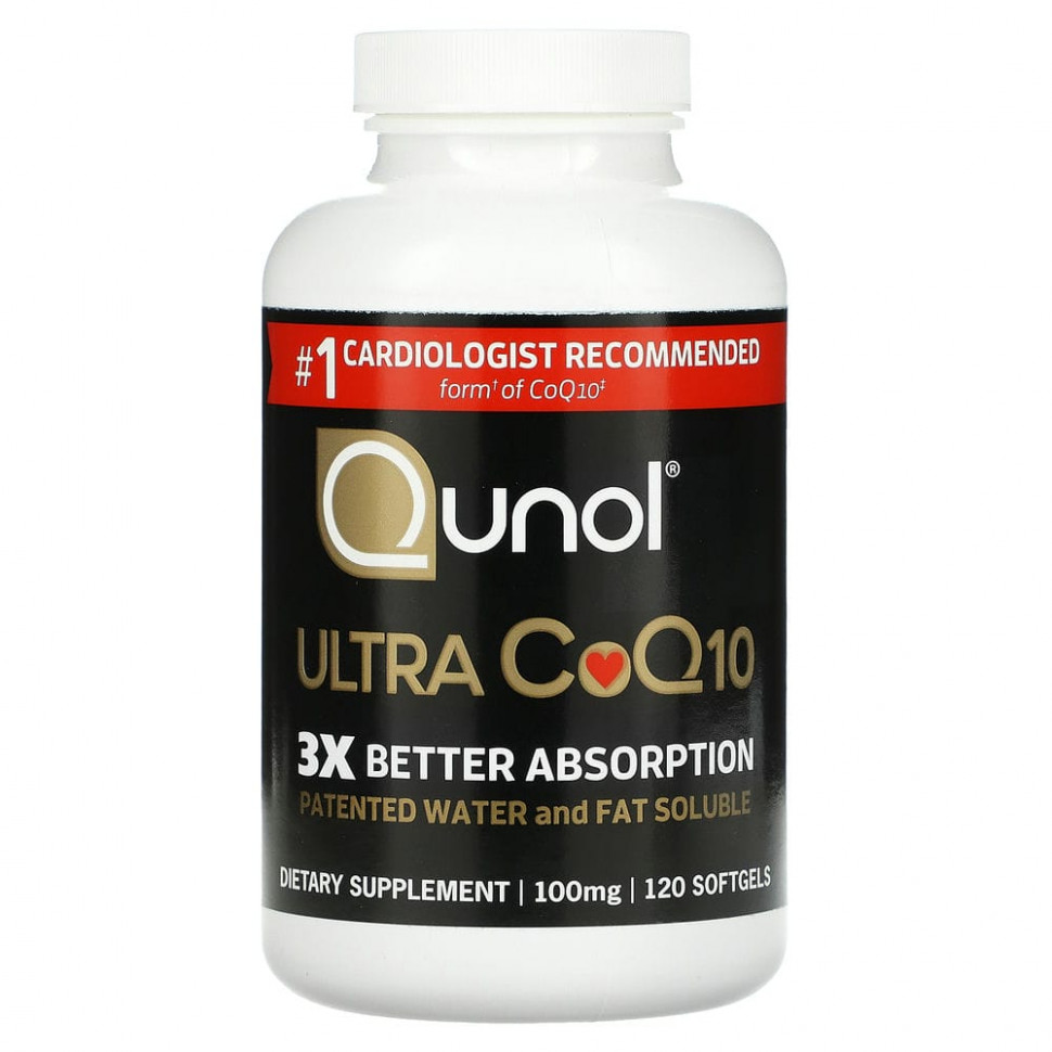 Qunol, Ultra CoQ10, 100 ml, 120 Softgels  7210