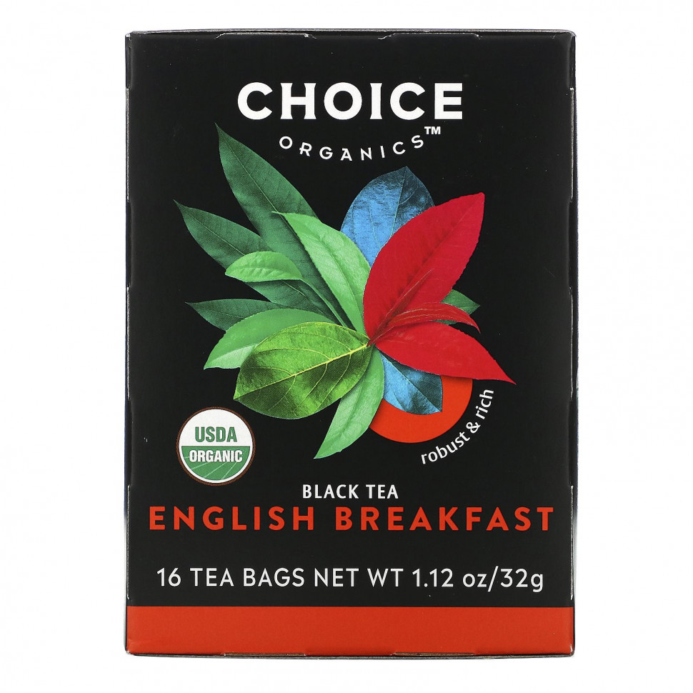 Choice Organic Teas, Black Tea, English Breakfast, 16  , 32  (1,12 )  950