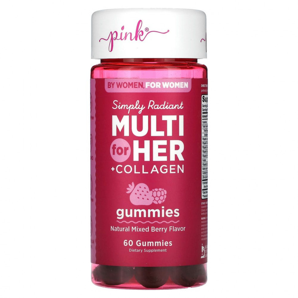 Pink, Simply Radiant Multi For Her + Collagen,  , 60    2310