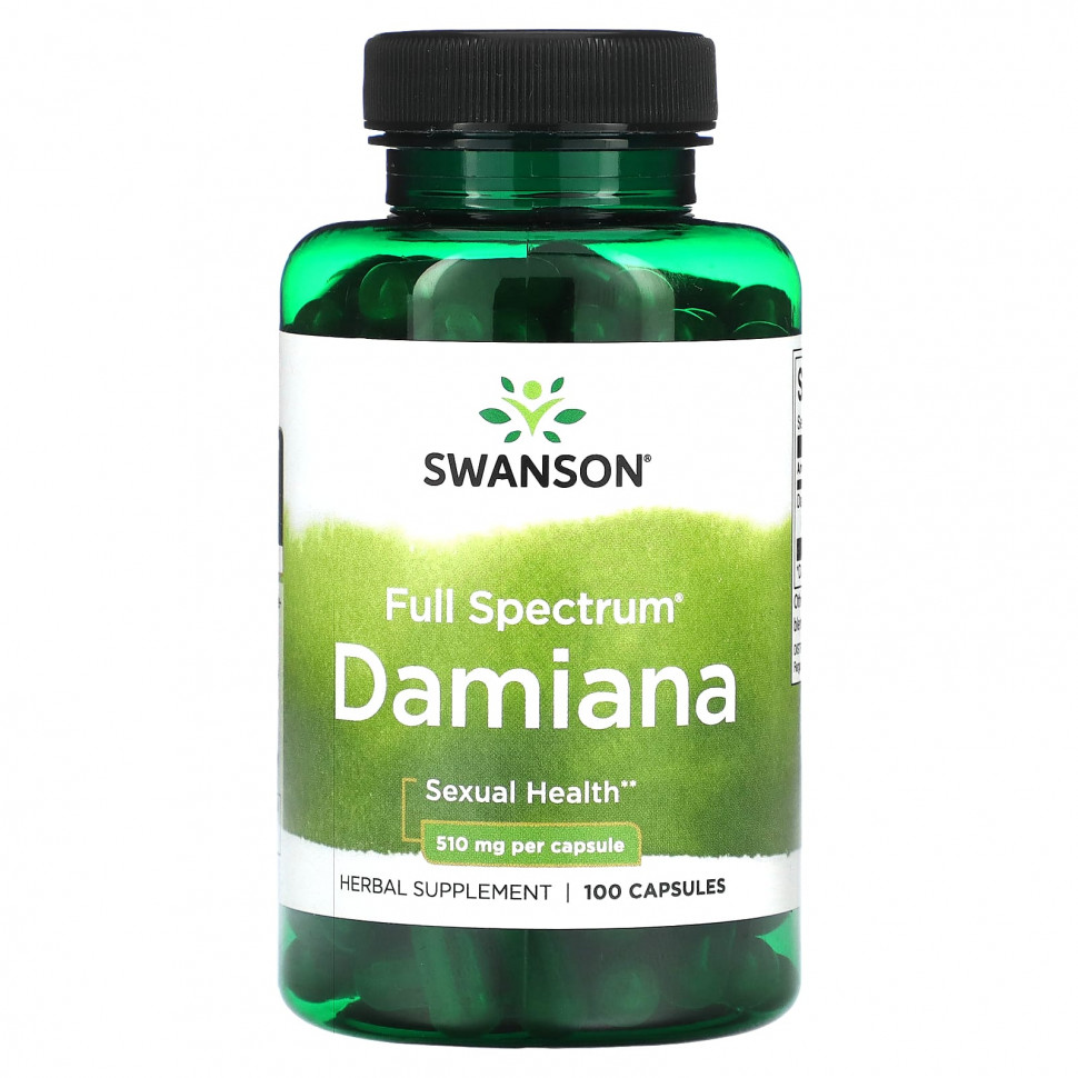 Swanson, Full Spectrum Damiana, 510 , 100   1640