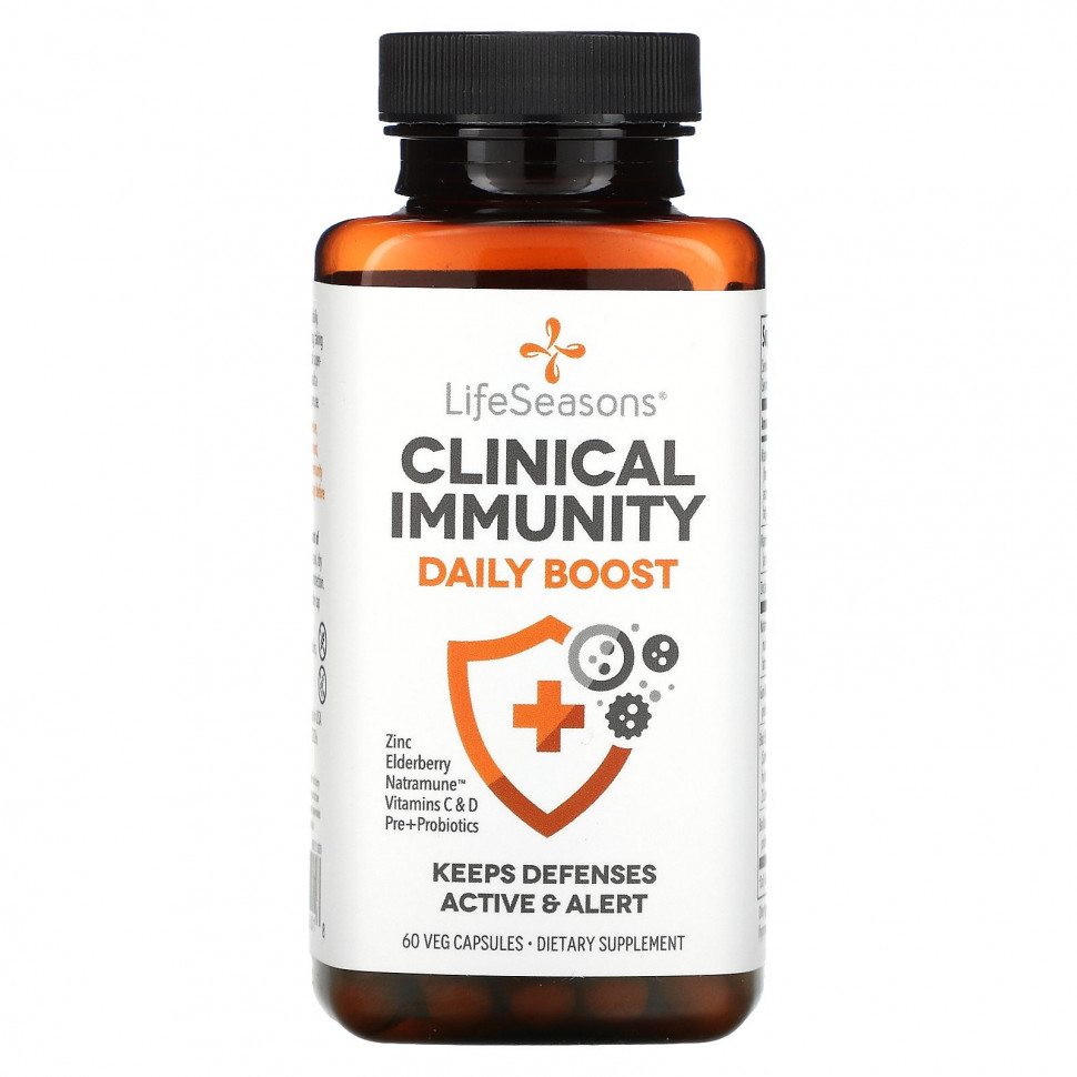  IHerb () LifeSeasons, Clinical Immunity Daily Boost, 60 Veg Capsules, ,    4560 