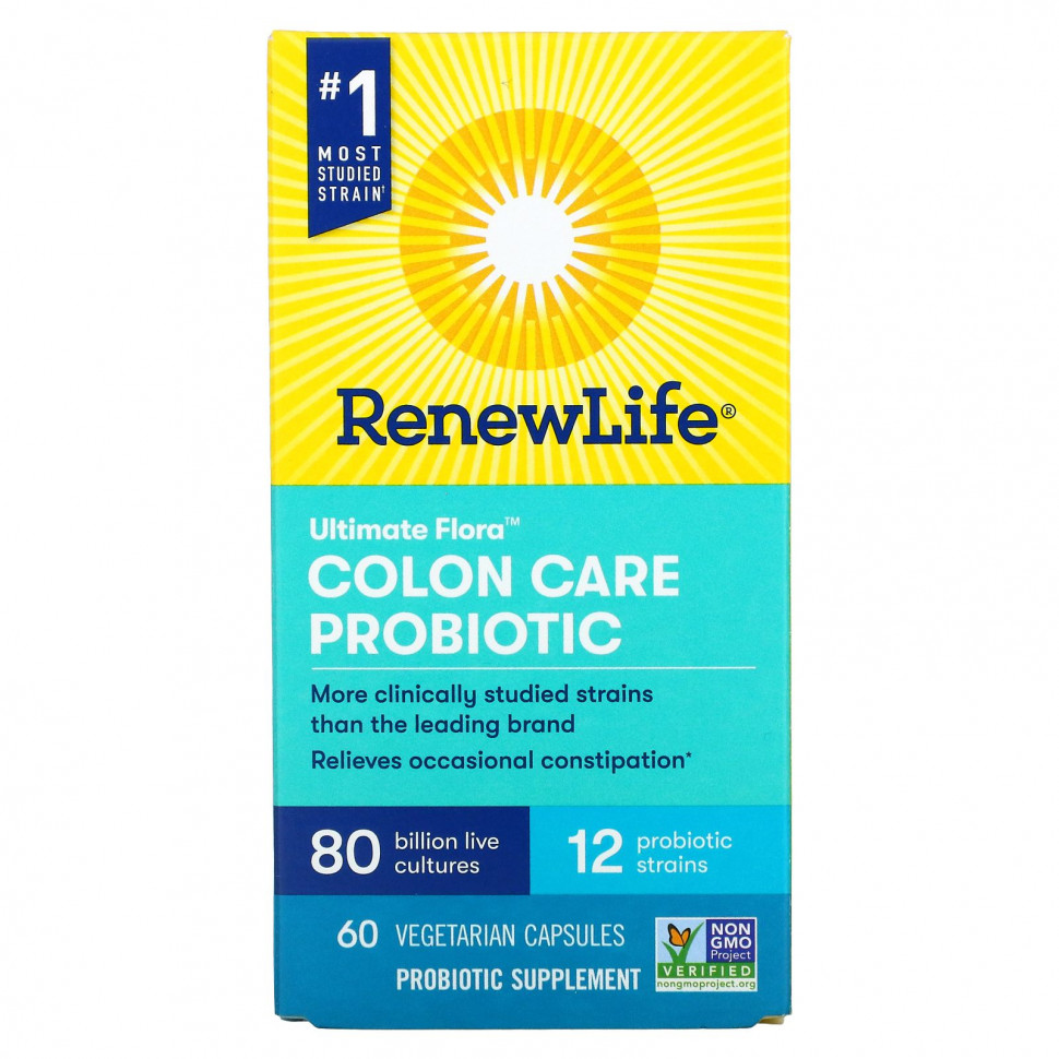 Renew Life, Ultimate Flora Colon Care Probiotic, 80  , 60    14710