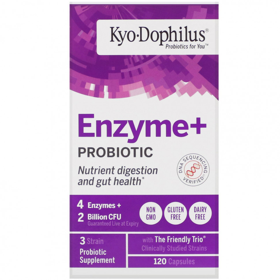 Kyolic, Kyo-Dophilus, Enzyme+, , 2  , 120   5040